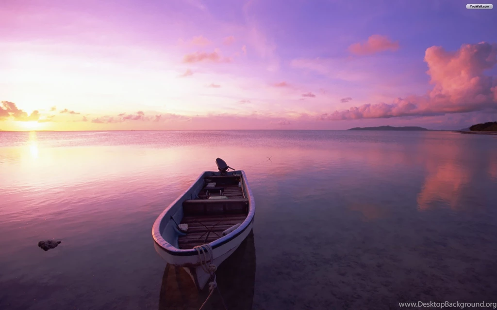 YouWall Boat At Sunset Wallpapers Wallpaper,wallpapers,free ...