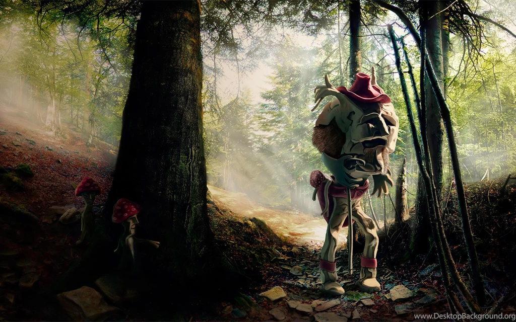 Desktop Wallpapers · Gallery · 3D Art · Scary Forest