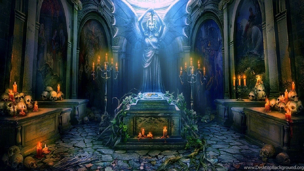 Creepy Tag Wallpapers: Creepy Medieval Cemetery Halloween Spooky ...