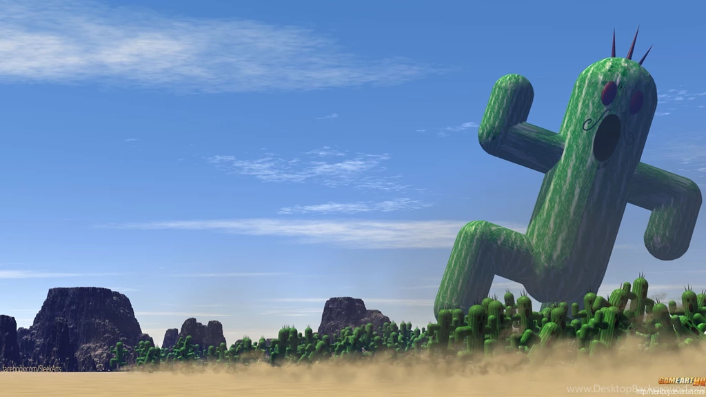 Cactuar Art   Run Or You Will Feel 10000 Needles!