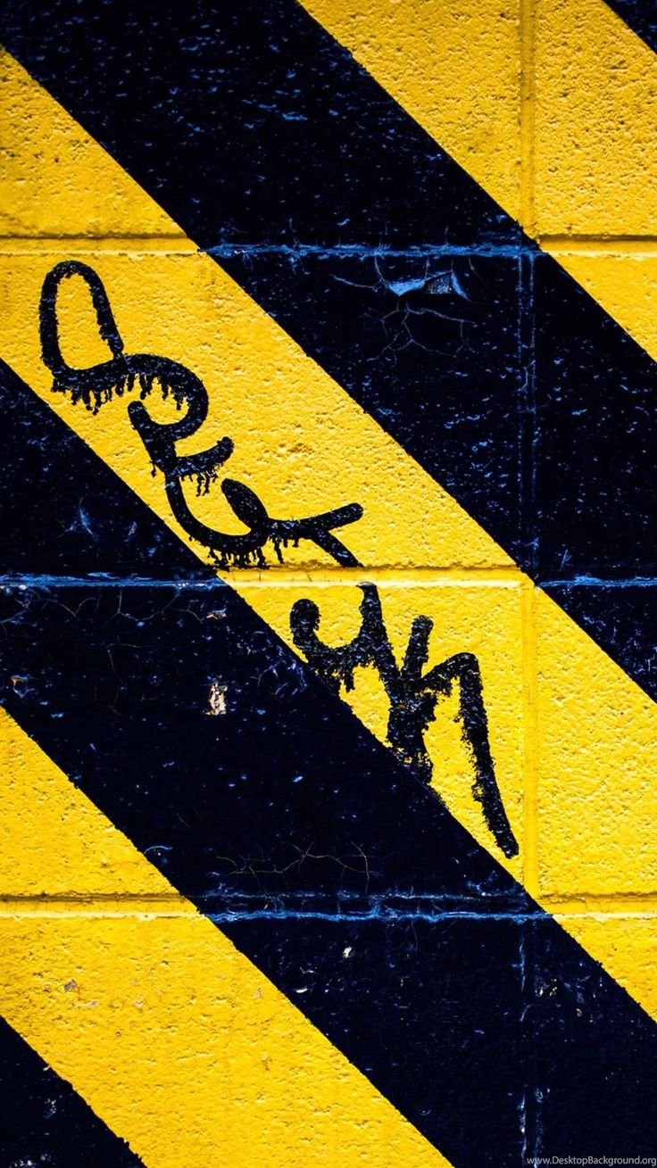 Yellow Black Graffiti Art Wallpaper. Tap Image To See Graffiti ...