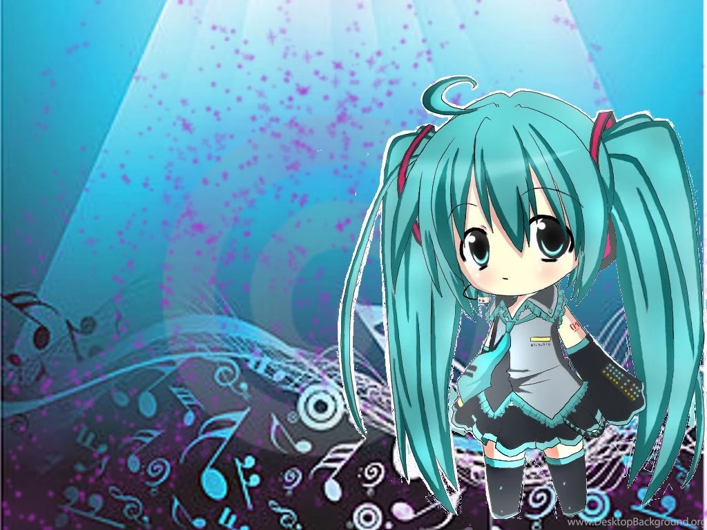Wallpapers Tatto Anime Colorful Gril Hatsune Miku Beautiful Chibi ...
