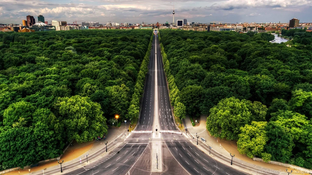 Download 2560x1440 Road In European City Wallpapers