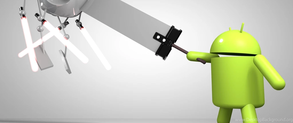 Download Wallpapers 2560x1080 Android Vs Apple, Apple, Battle ...