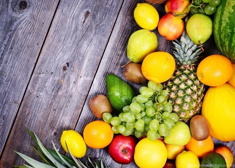 Huge Group Of Fresh Colorful Fruit On Wooden Backgrounds Healthy ...