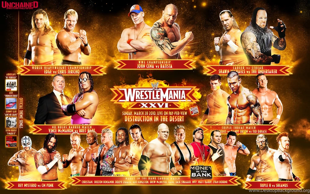 John Cena Vs Batista Wrestlemania 26 Wallpapers   71268