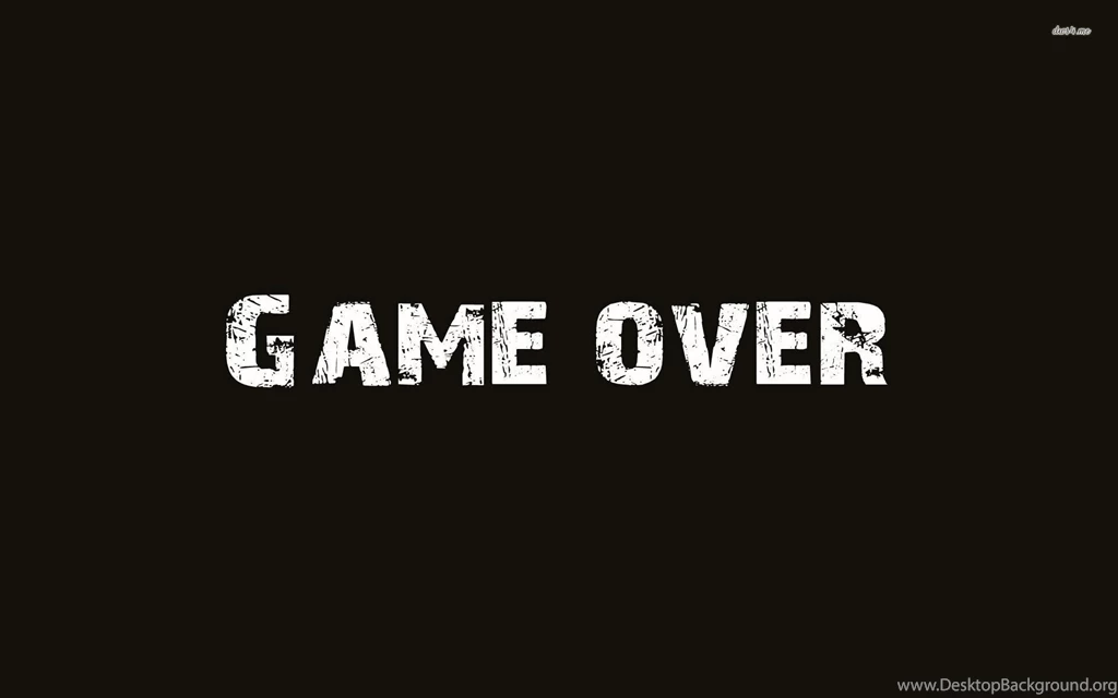 Game Over Wallpapers Typography Wallpapers