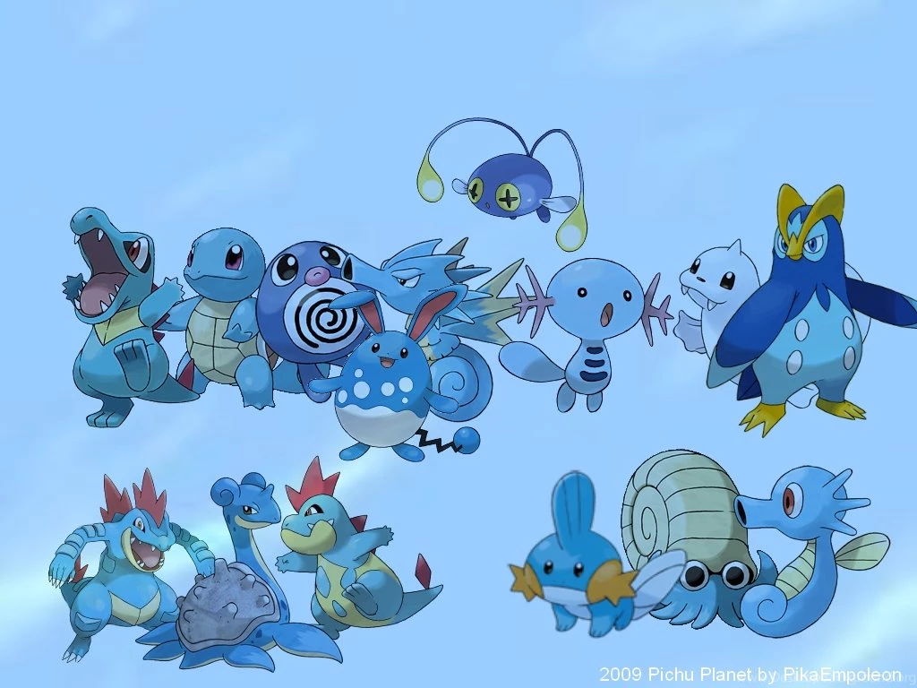 Water Pokemon Water Type Pokemon Wallpapers (30447717) Fanpop