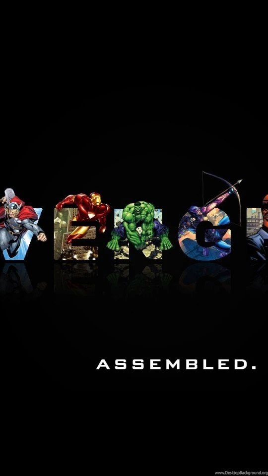 Download Wallpapers 540x960 Marvel Comics, The Avengers, Minimalism ...