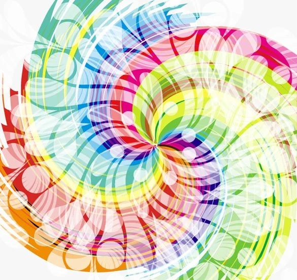 Abstract Colorful Swirl Design Vector Backgrounds