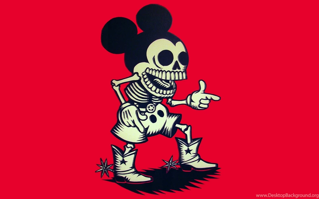 Skull Mickey Wallpapers WallpaperFav.com