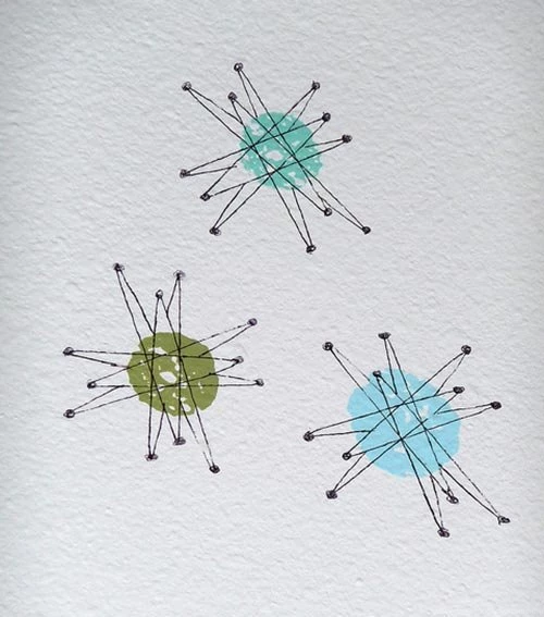 Make Painted "wallpaper" Of Vintage Franciscan Starburst Style ...