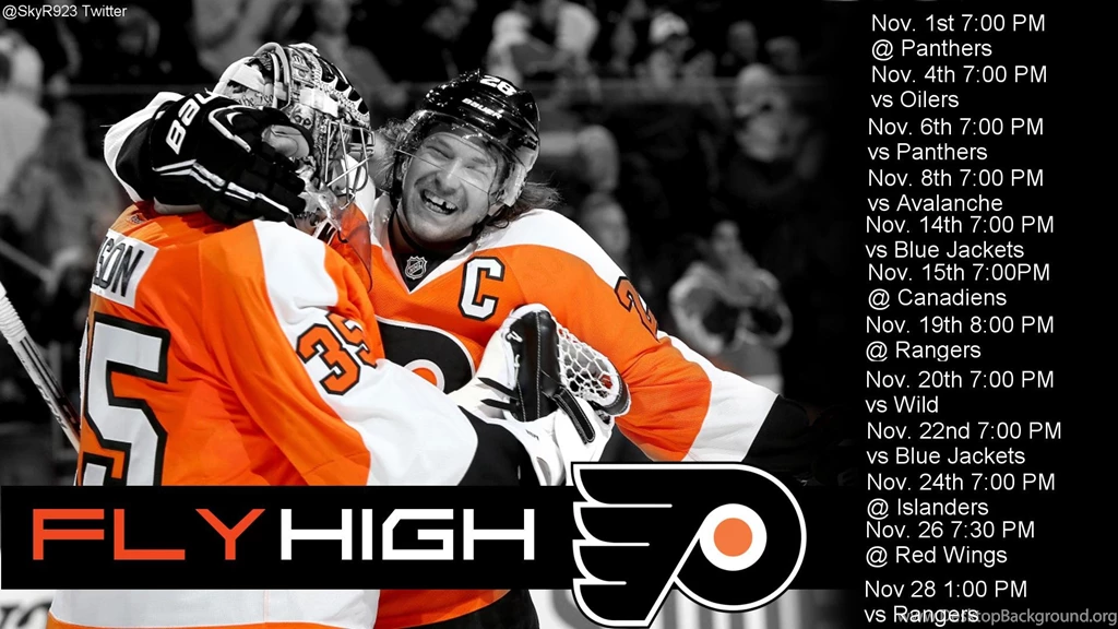 Flyers November Schedule Wallpapers (1920x1080) : Flyers