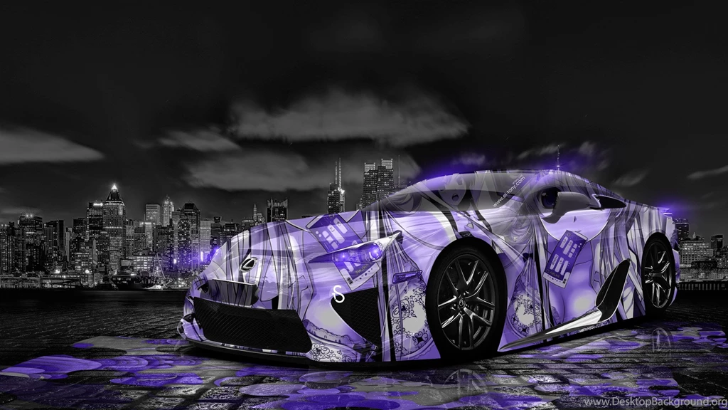 Lexus LFA Anime Girl Aerography City Car 2014 « El Tony