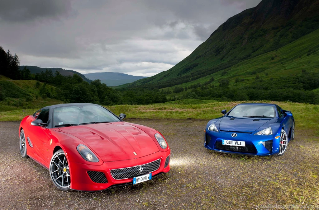 Ferrari 599 Vs Lexus LFA Wallpapers HD   Car Wallpapers HQ