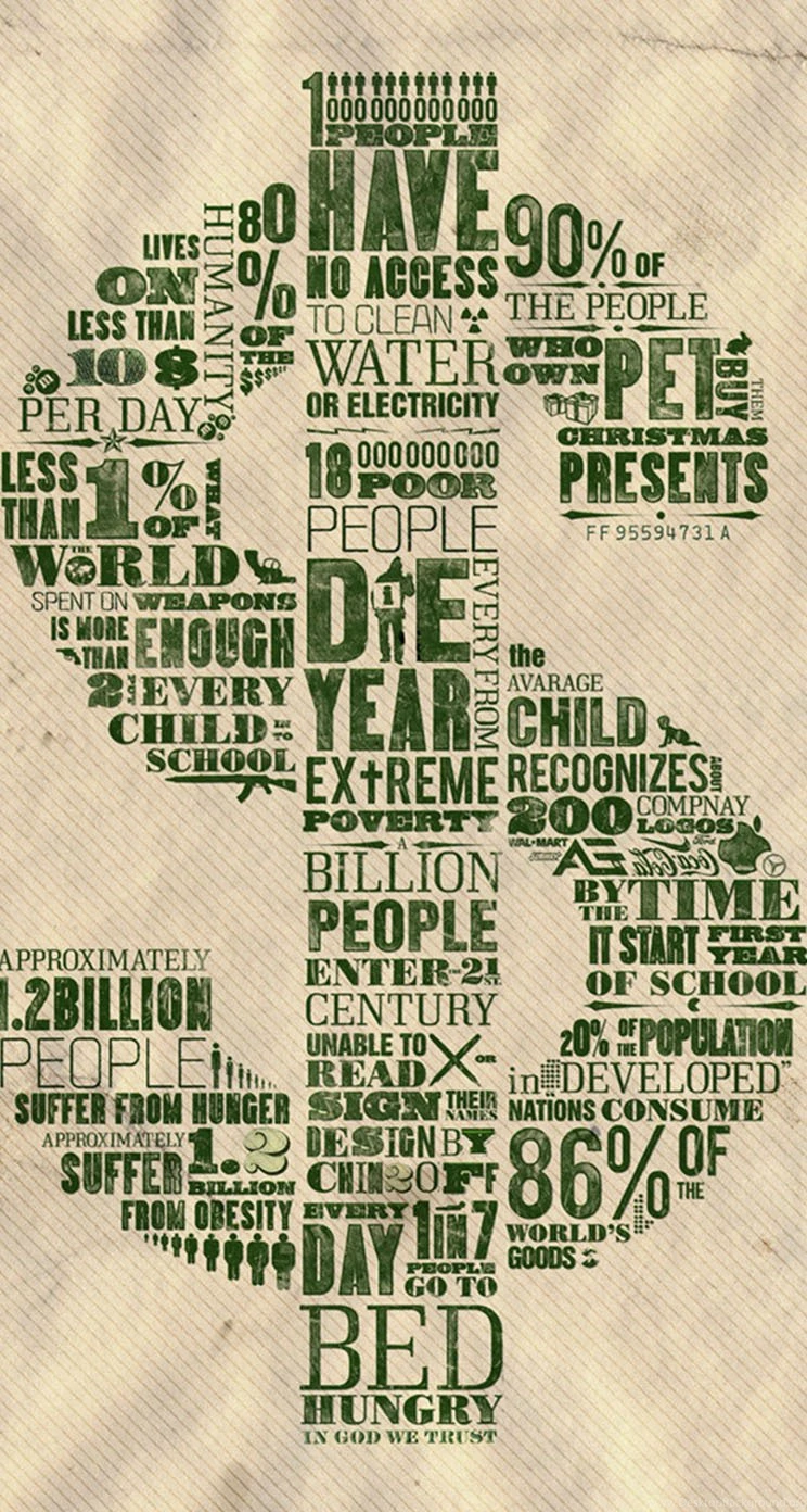 Dollar Sign Typography   The iPhone Wallpapers