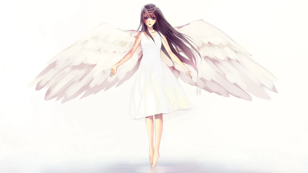 Anime Angel White Backgrounds Wallpapers 1332414