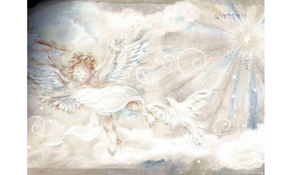 Star White Angel Wallpapers Border