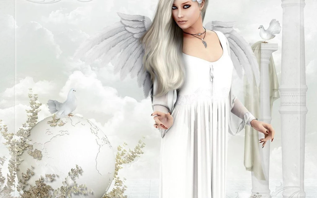 WHITE ANGEL WALLPAPER   (