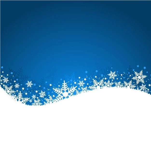 Wavy Christmas Backgrounds With Snowflakes Vector