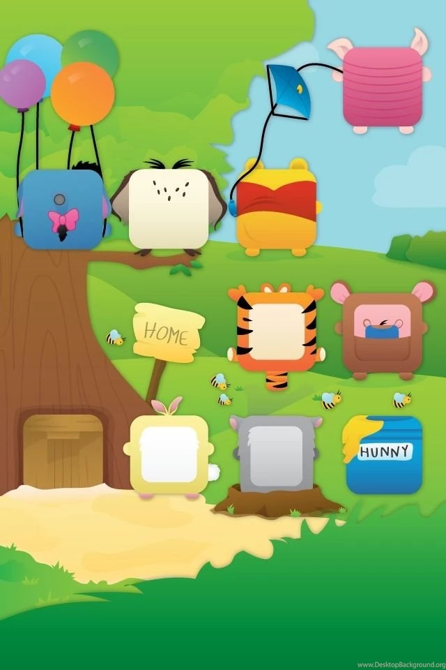 Disney Winnie The Pooh iPhone Backgrounds :)