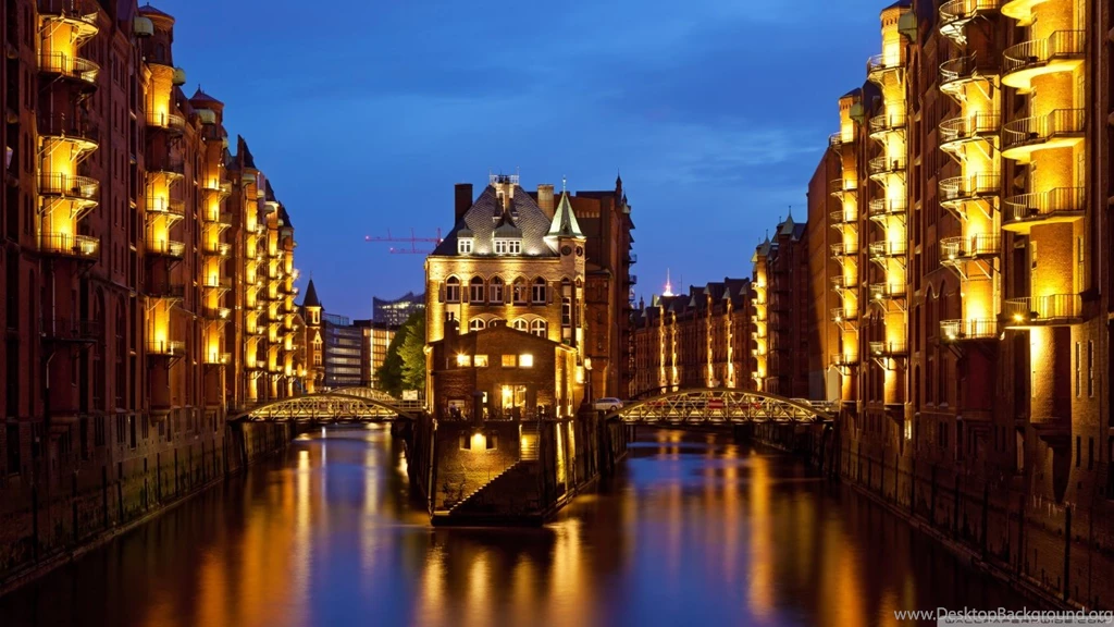 Speicherstadt In Hamburg, Germany HD Desktop Wallpapers : High ...