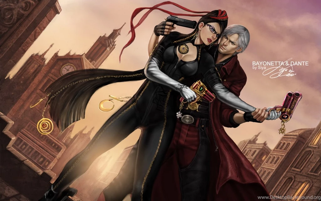 Wallpapers Bayonetta Devil May Cry Dante Games Image