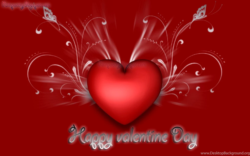 Happy Valentine,s Day Wallpapers Of Heart With Wishes Quotes ...