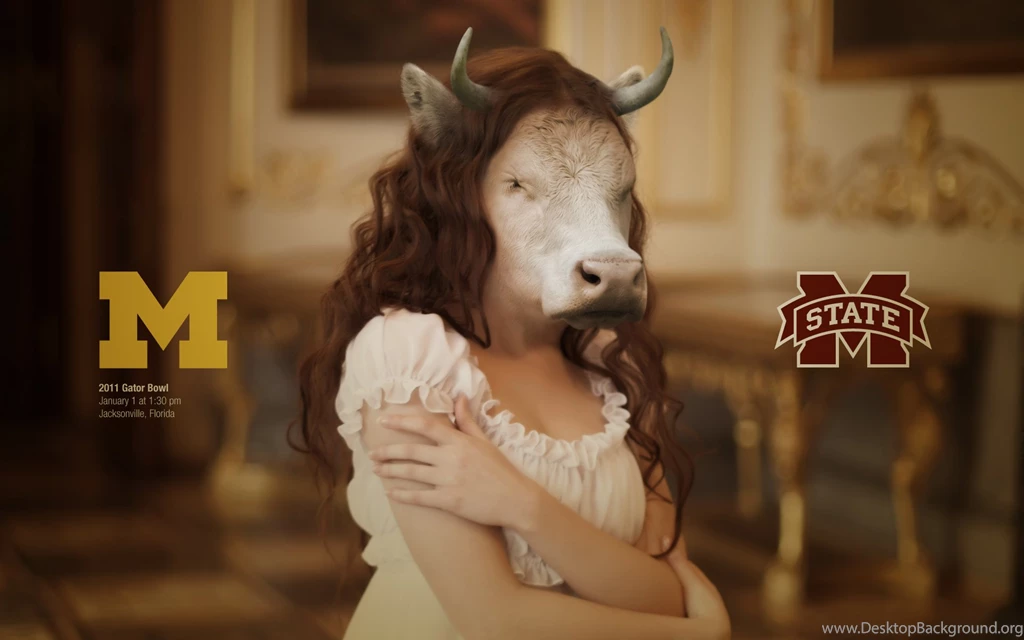 More Cow Belle – 2011 Gator Bowl – Michigan Football Fan Art