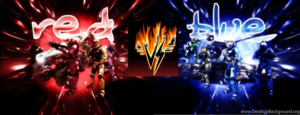 Red Vs Blue Wallpapers Wallpapers Cave