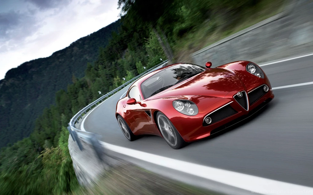 1920x1200 Alfa Romeo 8C In Motion Desktop PC And Mac Wallpapers