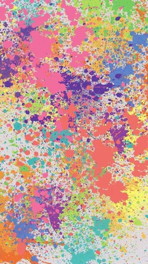 Neon Paint Splatter