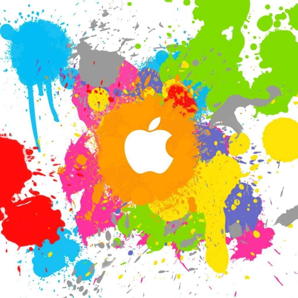 Jestingstock.com Apple Paint Splatter Wallpapers
