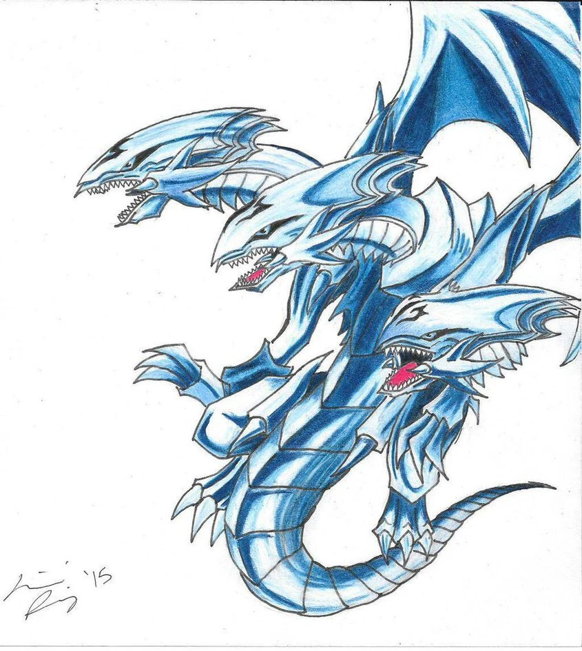 Blue Eyes Ultimate Dragon By RaineyReaper On DeviantArt