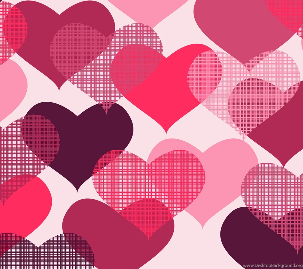 Fabric Hearts Mobile Wallpapers 7951