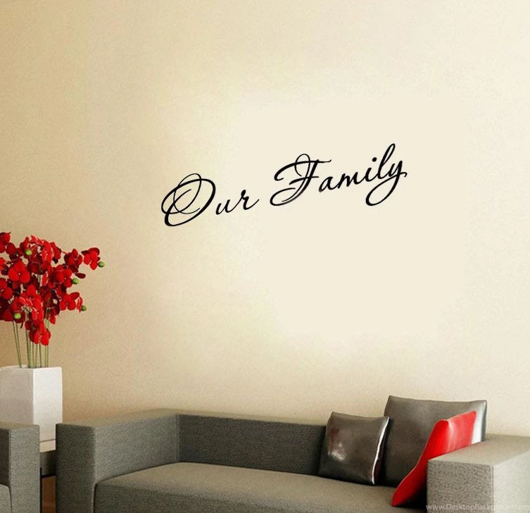 Decorative Our Family Love Wall Papers Home Decor Art Decals ...