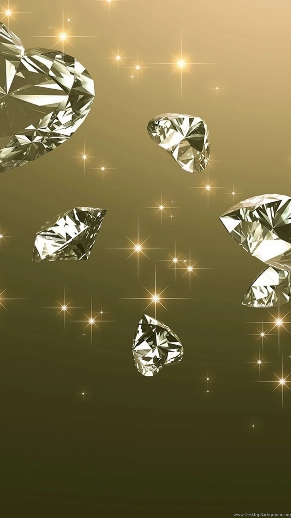 Download Wallpapers 1080x1920 Stones, Heart, Jewelry, Backgrounds ...