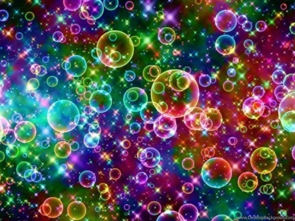 Rainbow Colored Soap Bubbles HD Wallpapers