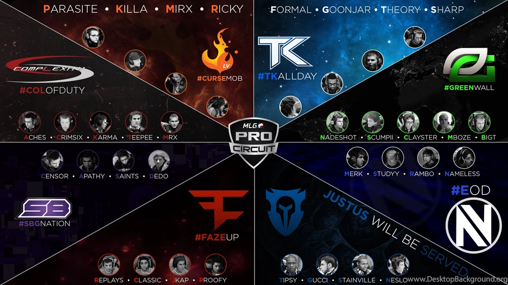 MLG Top 8 Teams Desktop Backgrounds : CoDCompetitive