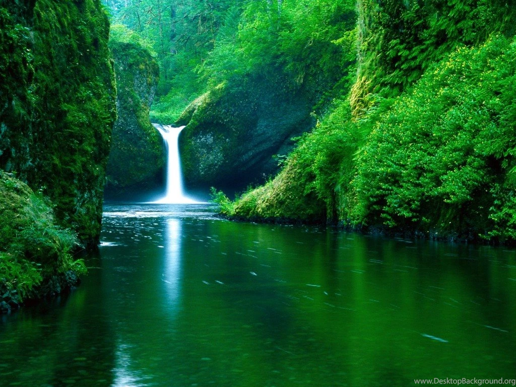 Punch Bowl Falls Oregon USA Wallpapers