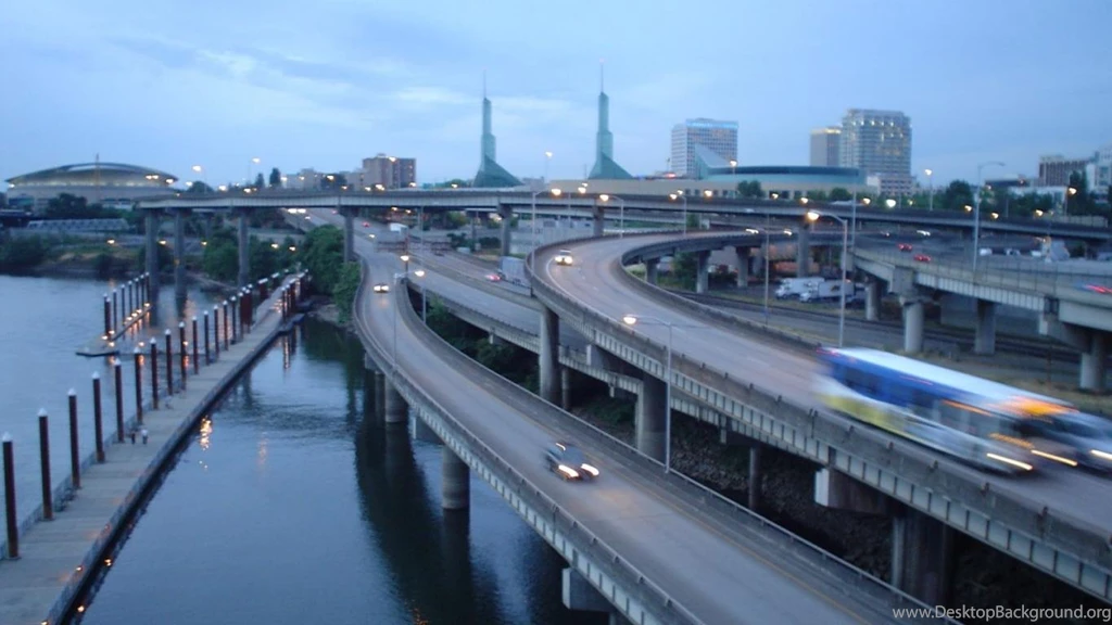 Wallpapers Bridges Portland Oregon 1366x768