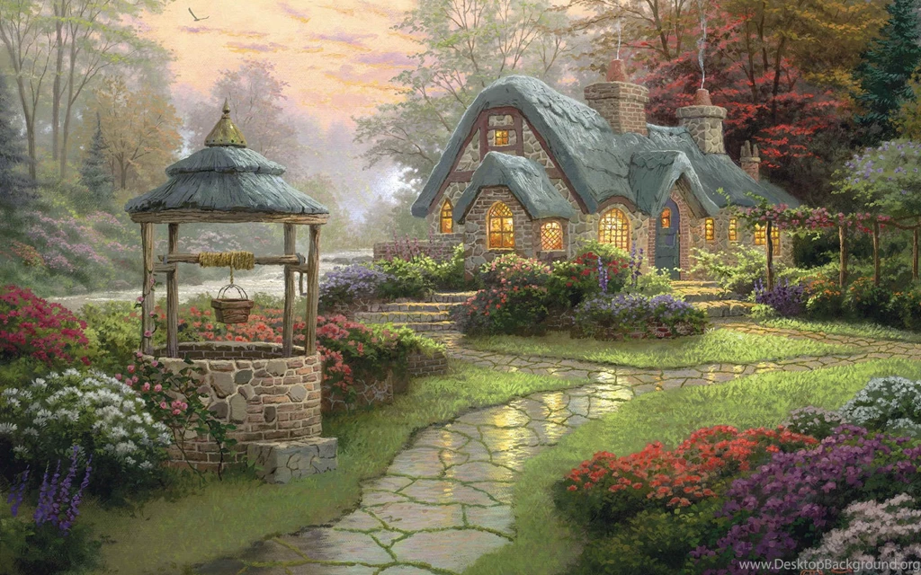Beautiful Cottage Desktop Wallpapers ~ Toptenpack.com