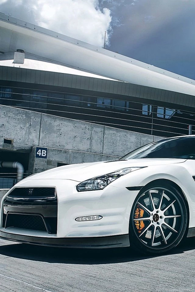 Car Nissan Gt R R35 Parking Tuning Mobile Wallpapers Mobiles Wall