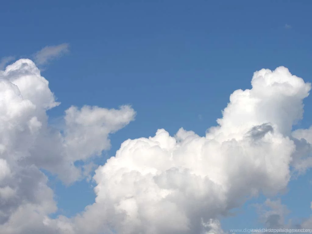 Wallpapers Cloud Blue Sky With White Fluffy Clouds 1024x768 ...