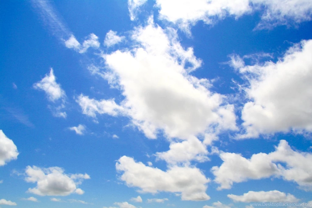 Blue Sky And White Clouds High Definition Picture 16464 Green ...