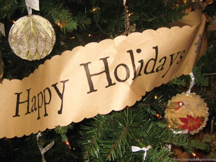 Happy Holidays   Fir Branches HD Wallpapers