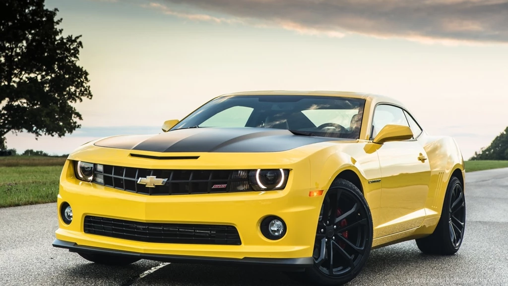 Download Wallpapers 1920x1080 Chevrolet, Camaro, 1le, Yellow, Front ...