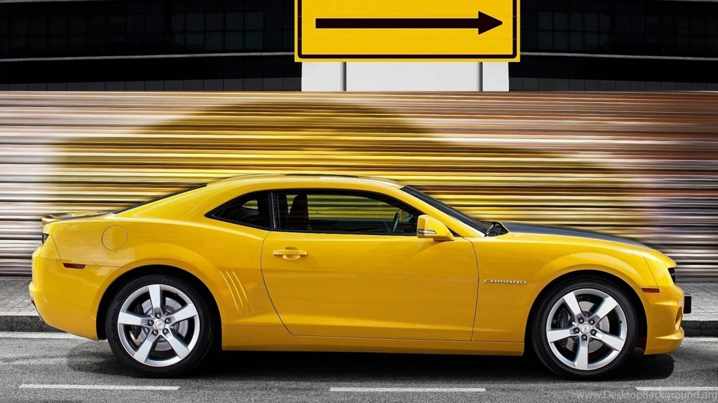 1366x768 Yellow Camaro Desktop PC And Mac Wallpapers