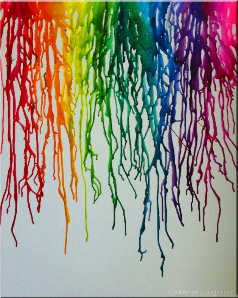 Melted Crayon Art By JuliPwnsAll On DeviantArt