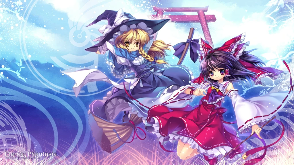 Capura Lin Hakurei Reimu Japanese Clothes Kirisame Marisa Miko ...